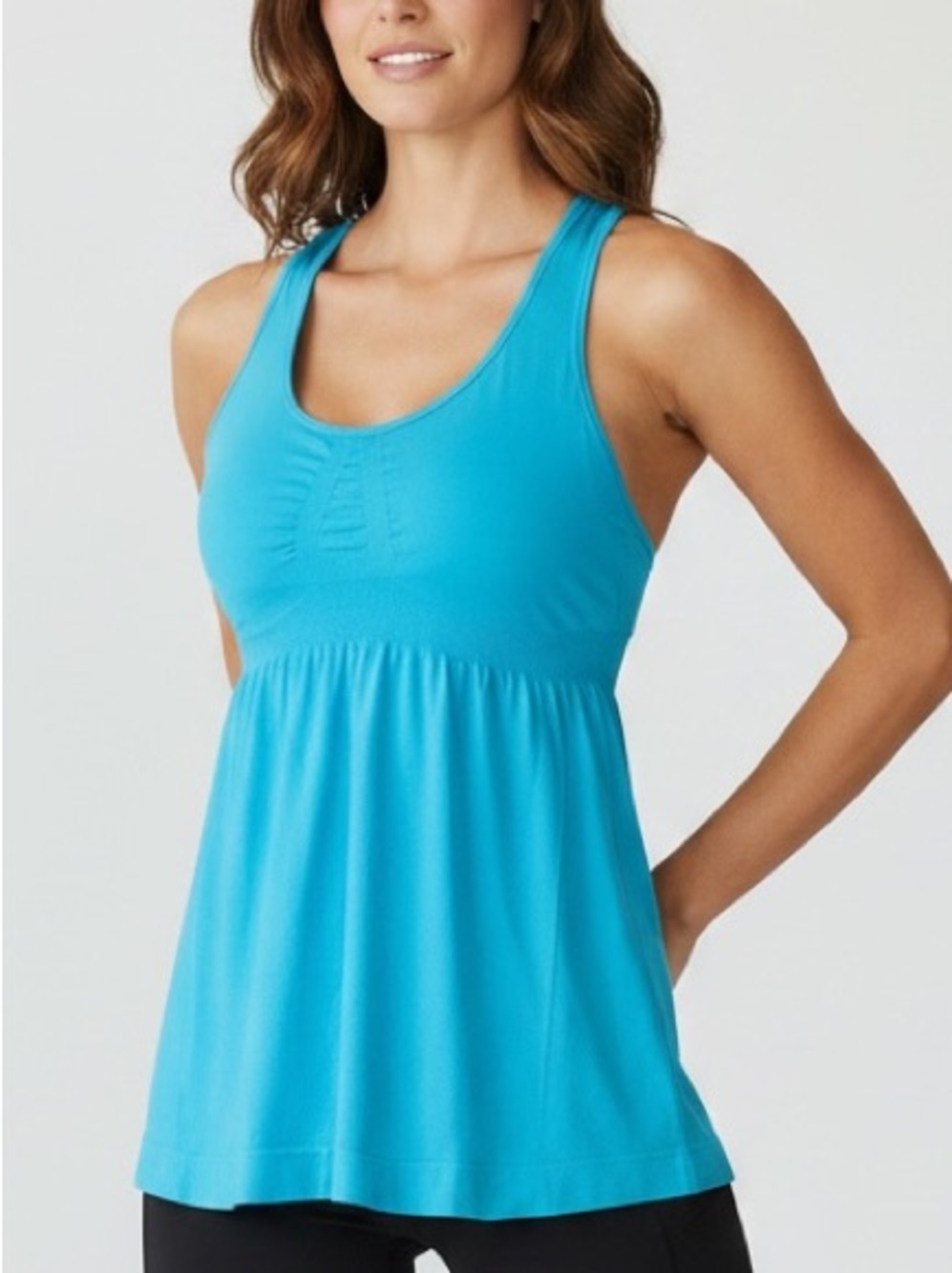 Athleta Tank top Sport Bra Peacock Blue Size M